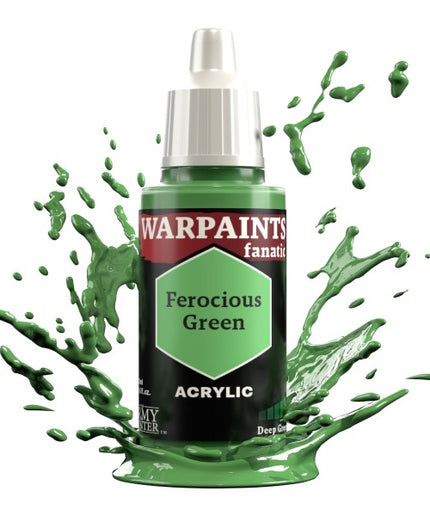 Army Painter - Warpaints Fanatic - Ferocious Green  Reference:WP3054