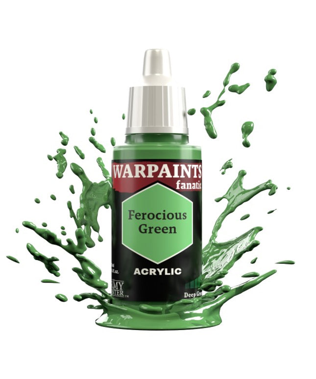 Army Painter - Warpaints Fanatic - Ferocious Green  Reference:WP3054