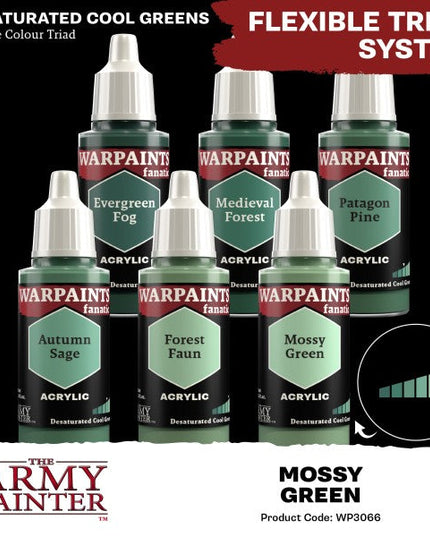 Army Painter - Warpaints Fanatic - Mossy Green Reference:WP3066