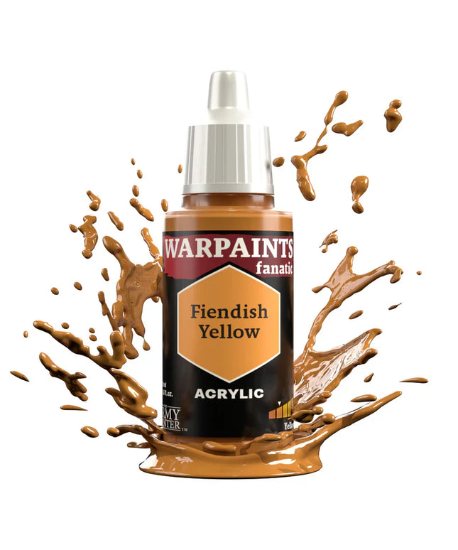 Army Painter - Warpaints Fanatic - Fiendish Yellow Reference: WP3092
