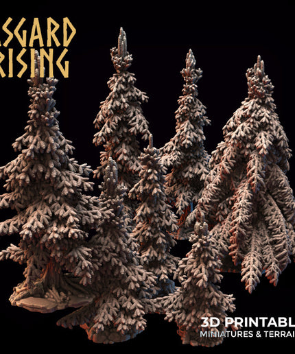 Young Conifers - Spruce Forest Set