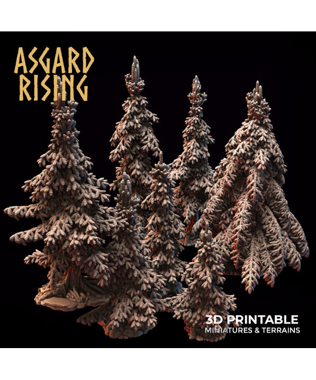 Young Conifers - Spruce Forest Set