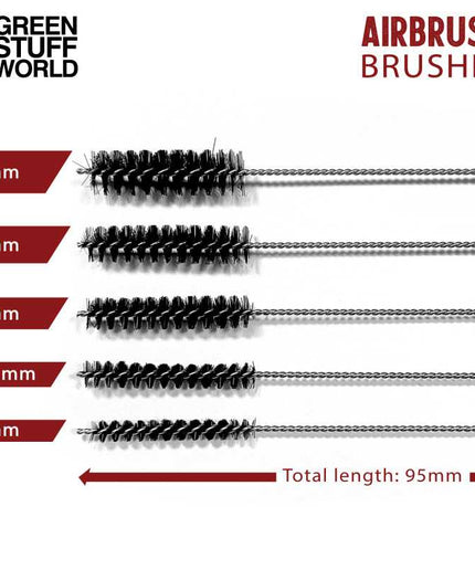GSW Airbrush Cleaning BRUSHES set