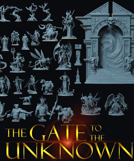 The Gate to the Unknown / Full Set 19 Minis + Scenary + Busts