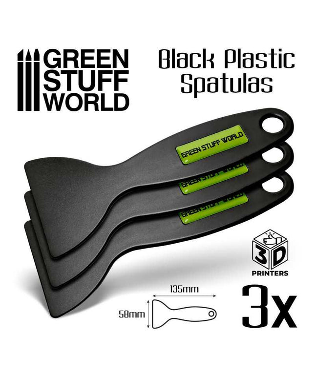 Black Plastic Spatulas - 3D printer