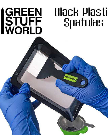Black Plastic Spatulas - 3D printer
