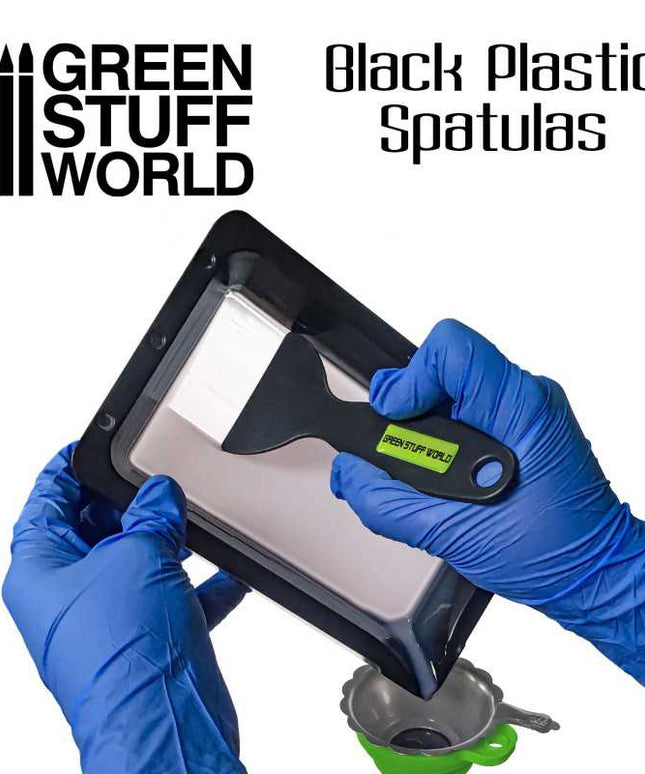Black Plastic Spatulas - 3D printer