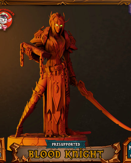 Blood Knight - 32mm scale pre-supported miniature