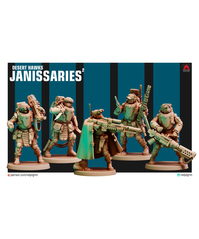 Desert Hawks Janissaries 2 X5 MINIATURES