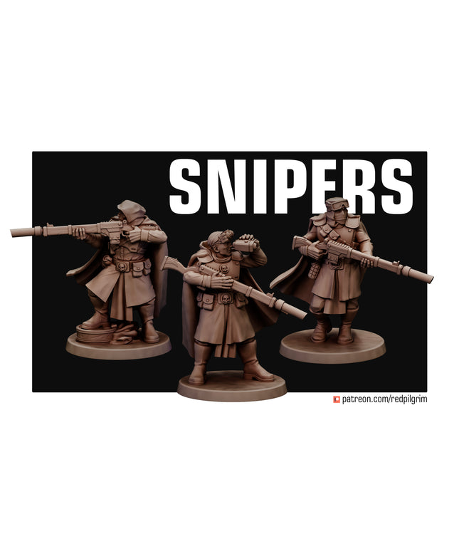 Desert Hawks Snipers X3 MINIATURES