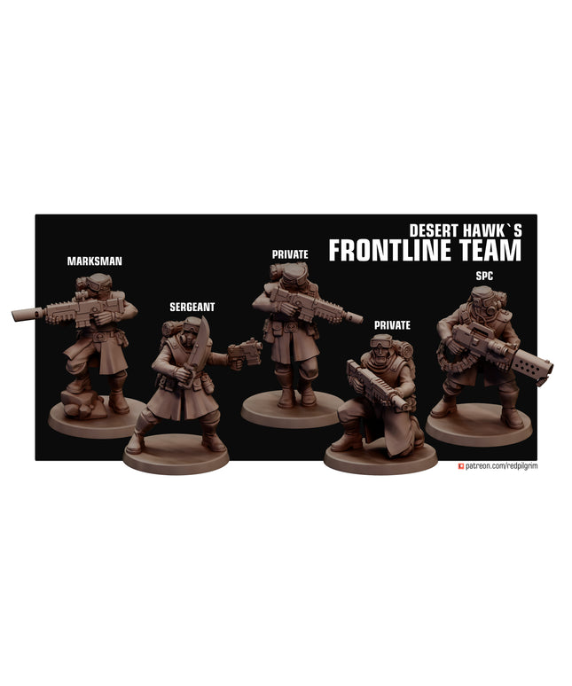 Desert Hawks Frontline Team X5 MINIATURES