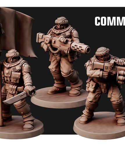 Desert Hawks Command Squad X5 MINIATURES