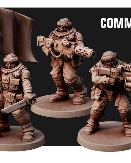 Desert Hawks Command Squad X5 MINIATURES