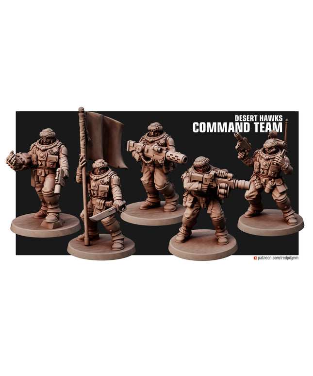 Desert Hawks Command Squad X5 MINIATURES
