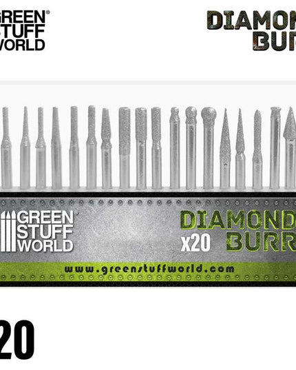 GSW Diamond Burr Set with 20 tips