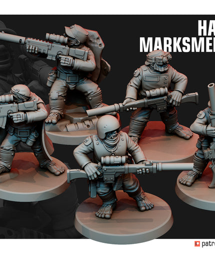 Halfling Marksmen Team X5 MINIATURES