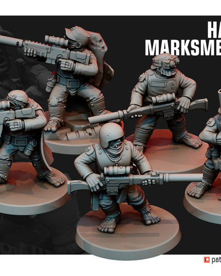 Halfling Marksmen Team X5 MINIATURES