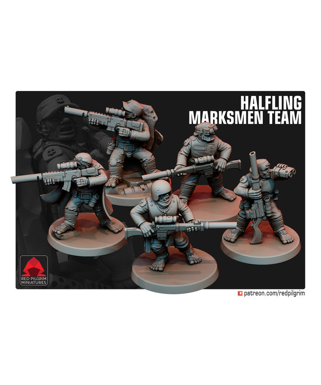 Halfling Marksmen Team X5 MINIATURES