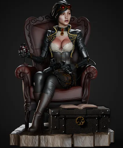CA 3D Studios – Lady Mechanika Statue Multiparts 1/6