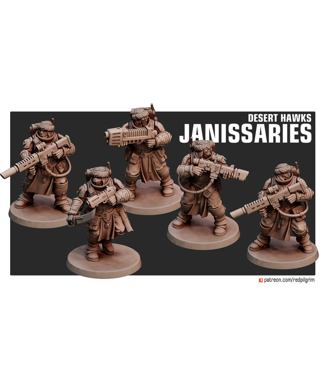 Desert Hawks Janissaries X5 MINIATURES