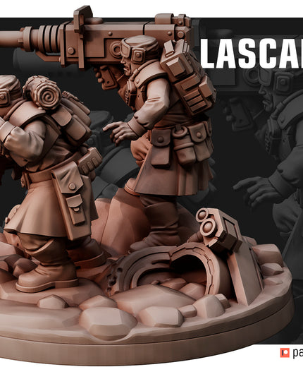 Desert Hawks Lascannon Team MINIATURE