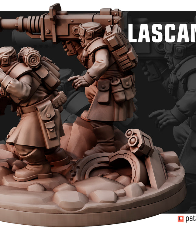 Desert Hawks Lascannon Team MINIATURE
