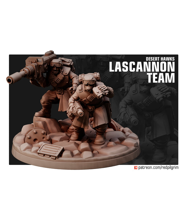 Desert Hawks Lascannon Team MINIATURE