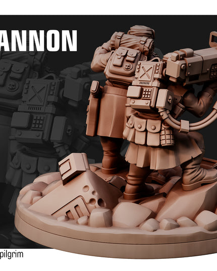 Desert Hawks Lascannon Team MINIATURE