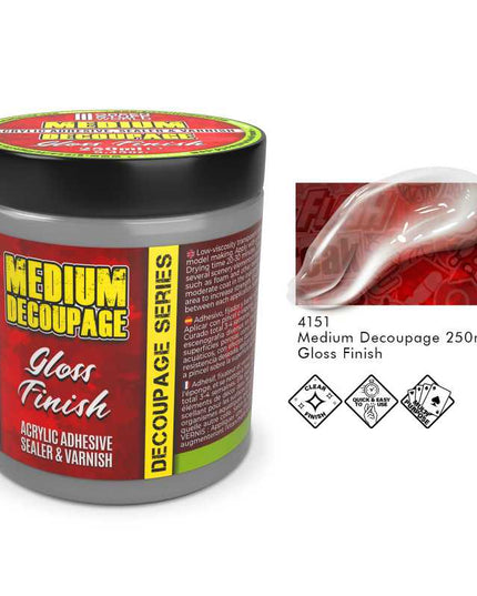 GSW Decoupage Medium Gloss 250ml