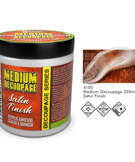 GSW Decoupage Medium Satin 250ml