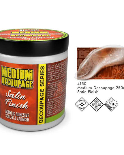 GSW Decoupage Medium Satin 250ml
