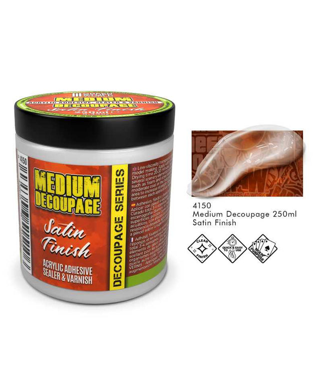 GSW Decoupage Medium Satin 250ml