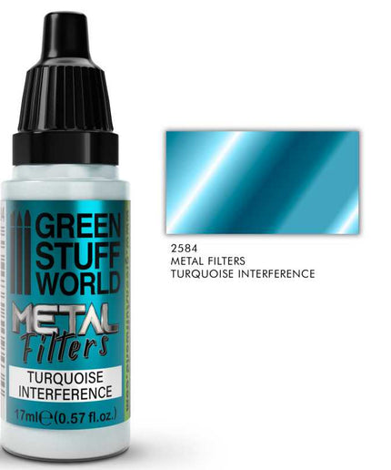 GSW 2584 Metal filters - Turquoise