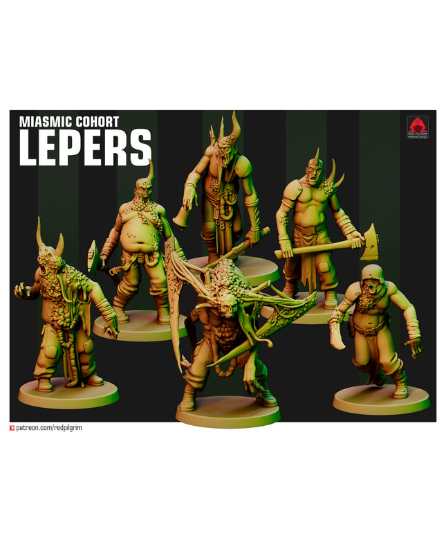 Miasmic Cohort Lepers X6 MINIATURES