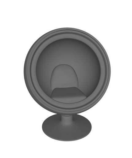 28mm Retro Futurism Round Ball Chair Sci-Fi Tabletop Gaming