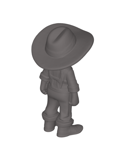 28mm Sci-Fi Child Android Cowboy Kid Miniature