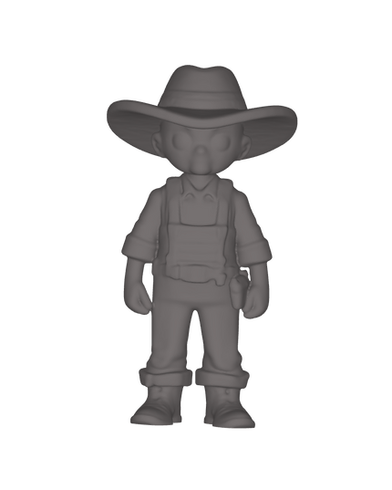 28mm Sci-Fi Child Android Cowboy Kid Miniature