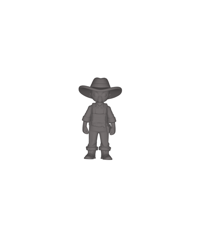 28mm Sci-Fi Child Android Cowboy Kid Miniature