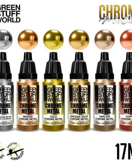 GSW 10133 Chrome Metal Set (6 Pcs)