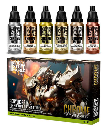 GSW 10133 Chrome Metal Set (6 Pcs)