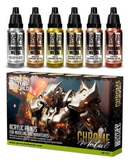 GSW 10133 Chrome Metal Set (6 Pcs)