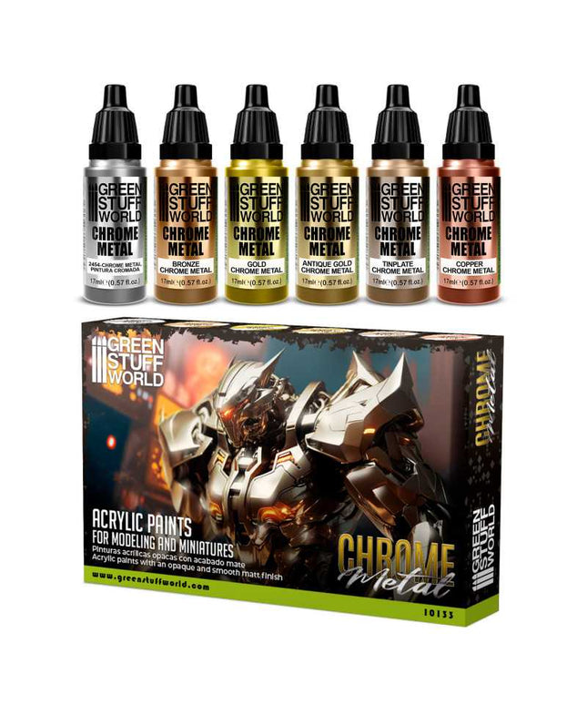 GSW 10133 Chrome Metal Set (6 Pcs)