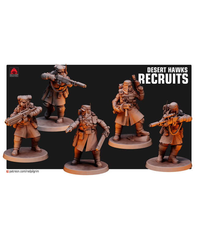 Desert Hawks Recruits X5 MINIATURES