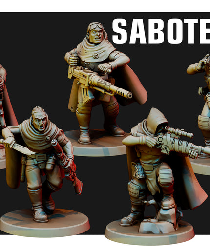 Saboteurs X5 MINIATURES