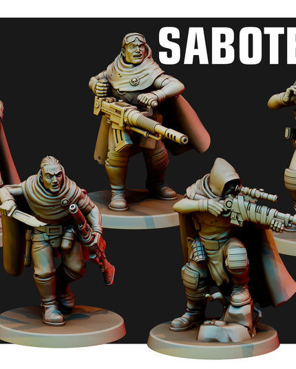 Saboteurs X5 MINIATURES