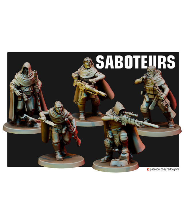 Saboteurs X5 MINIATURES