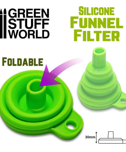 Silicone funnel filter for 3D printer