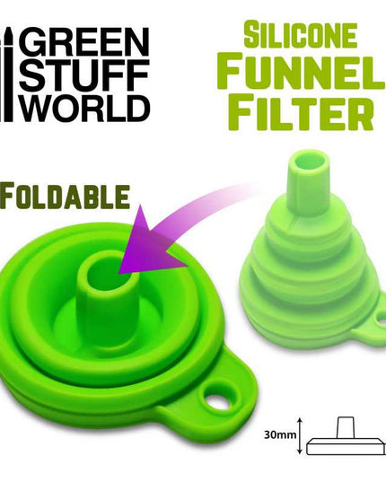 Silicone funnel filter for 3D printer