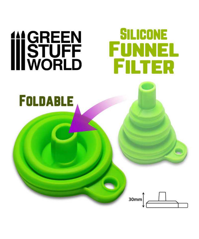 Silicone funnel filter for 3D printer