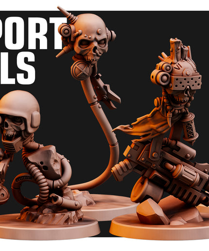 Skulls v2 X4 MINIATURES